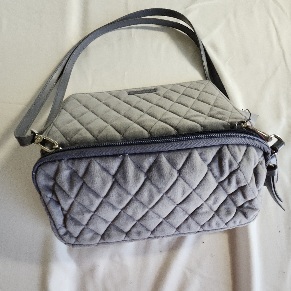 Vera Bradley RFID Wallet Crossbody Carbon Grey New - Picture 4 of 6